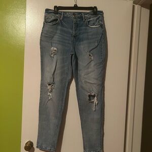 Women's Blue Boyfriend Jeans